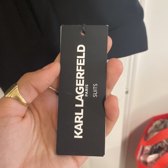 Karl Lagerfeld Black Suit Jacket - Picture 6 of 8